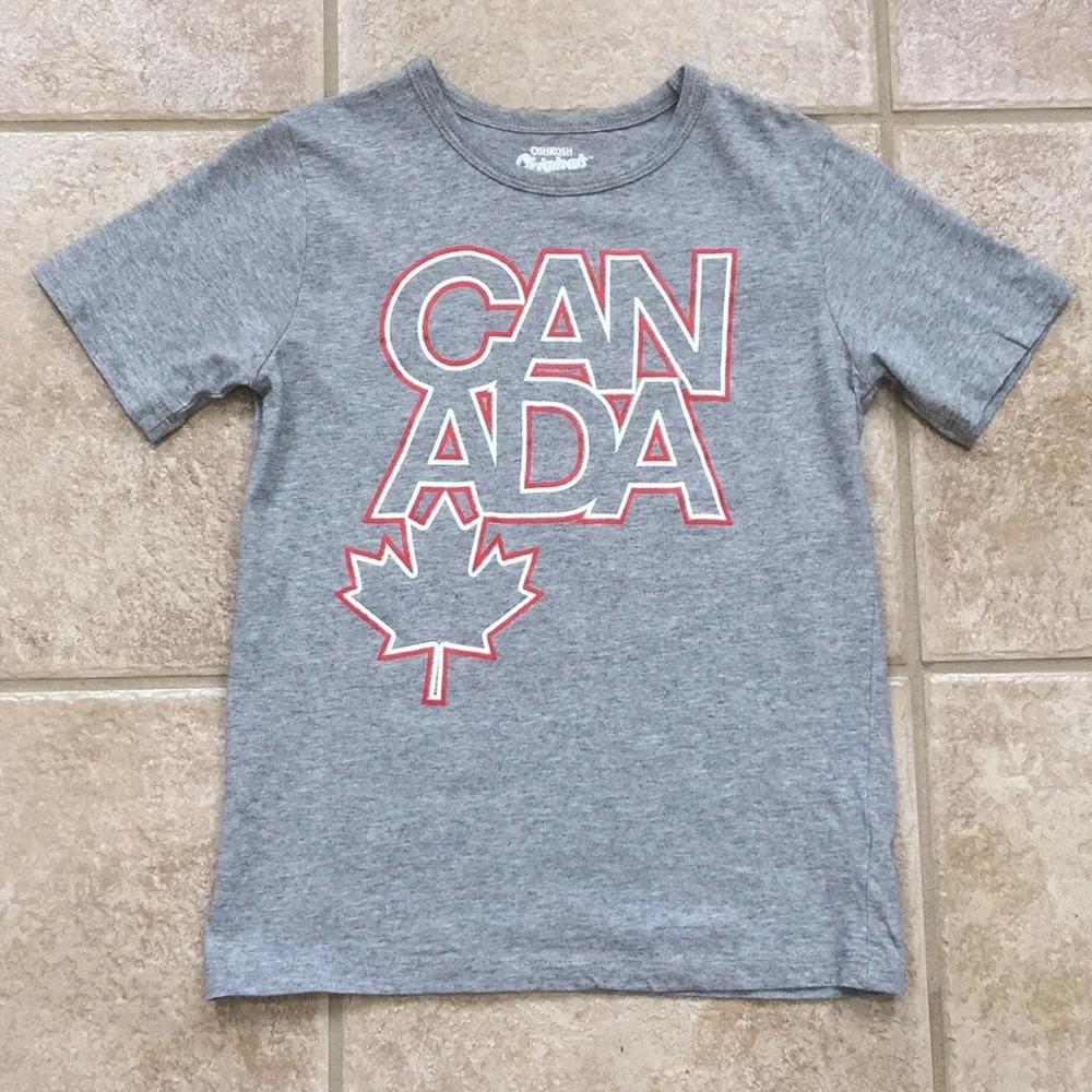 OshKosh B'gosh Boys Canada Maple Leaf Graphic Tee Shirt